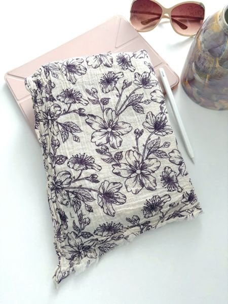 Kalila %100 Pamuk Desenli Şal Menekşe