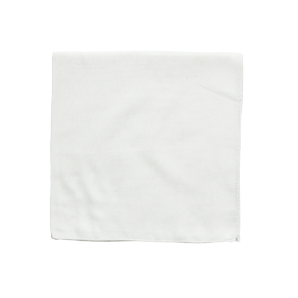 İnce Pamuk Vual %100 Pamuk Kare Beyaz (F)