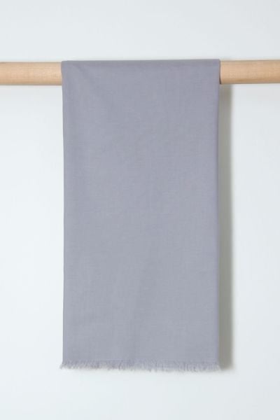 Kalila Vual Şal %100 Pamuk Gri