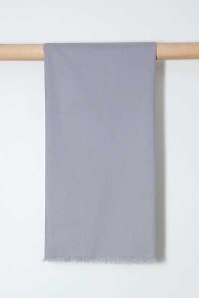 Kalila Vual Şal %100 Pamuk Gri