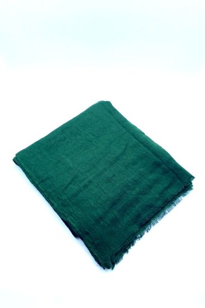 Kalila Bambu Kraş Şal Zümrüt Yeşili