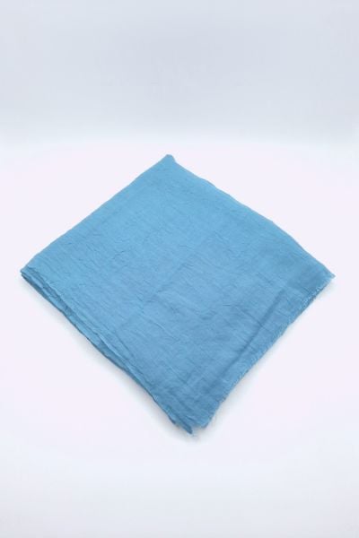 Kalila Bambu Kraş Şal Pastel Mavi