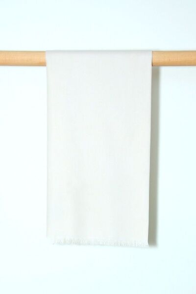 OUTLET Kalila Vual Şal %100 Pamuk Krem