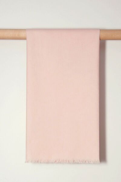 OUTLET Kalila Vual Şal %100 Pamuk Pudra Pembe