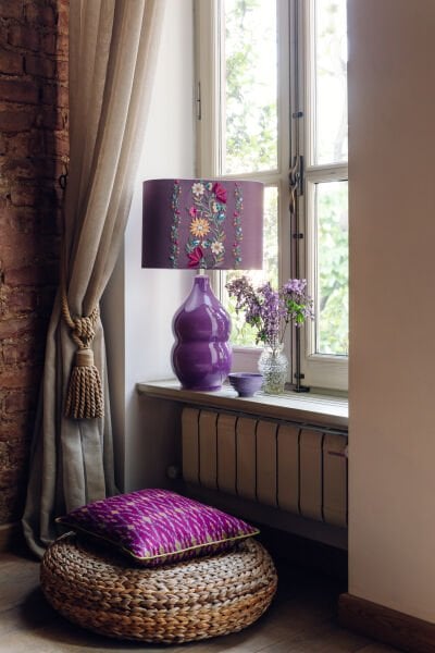 Lilac Breeze El Nakışlı Abajur