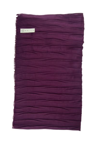 Kalila Pliseli Şal Mürdüm